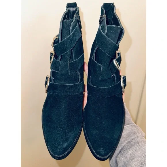 ASOS Rocker And Roller Western Buckle Ankle Boots Size 6. - Picture 11 of 13